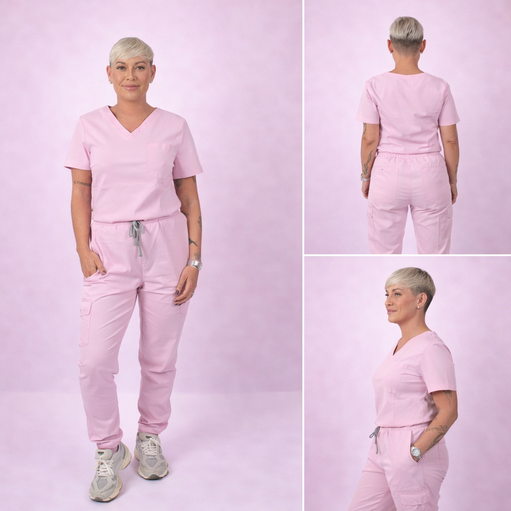 NELLY ORIGINAL SCRUB SET (PINK)