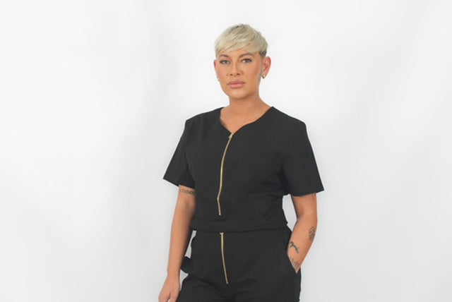 THE MARGO SCRUB SET (BLACK)