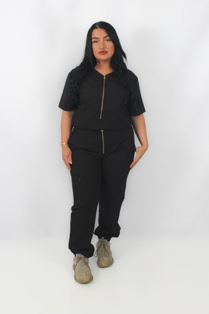 THE MARGO SCRUB SET (BLACK)
