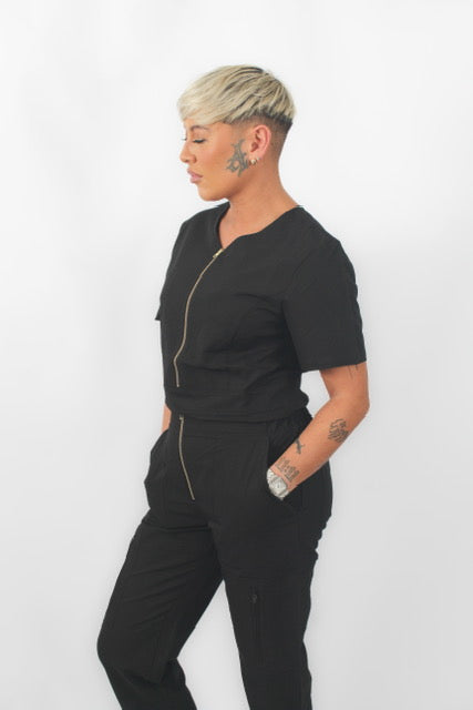 THE MARGO SCRUB SET (BLACK)
