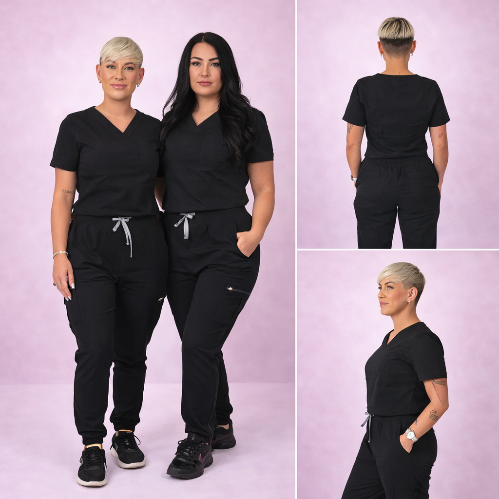 NELLY ORIGINAL SCRUB SET (BLACK)