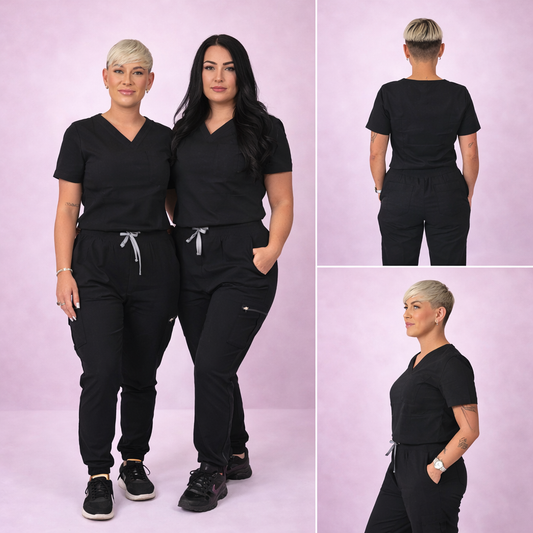 NELLY ORIGINAL SCRUB SET (BLACK)