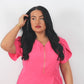 THE BELLE LUXURY SCRUB SET (HOT PINK) - JOGGER TROUSERS