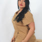 THE BELLE LUXURY SCRUB SET (TOFFEE) - JOGGER TROUSERS
