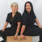 THE MARGO SCRUB SET (BLACK)