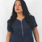 THE BELLE LUXURY SCRUB SET (NAVY) - JOGGER TROUSERS